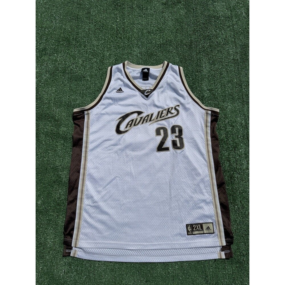 VTG Adidas Authentic NBA Cleveland Cavaliers Lebron James 23 Jersey Mens 2XL